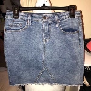 Denim mini skirt